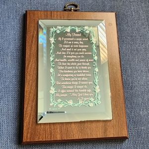 "My Friend" Mirror Wall Hang